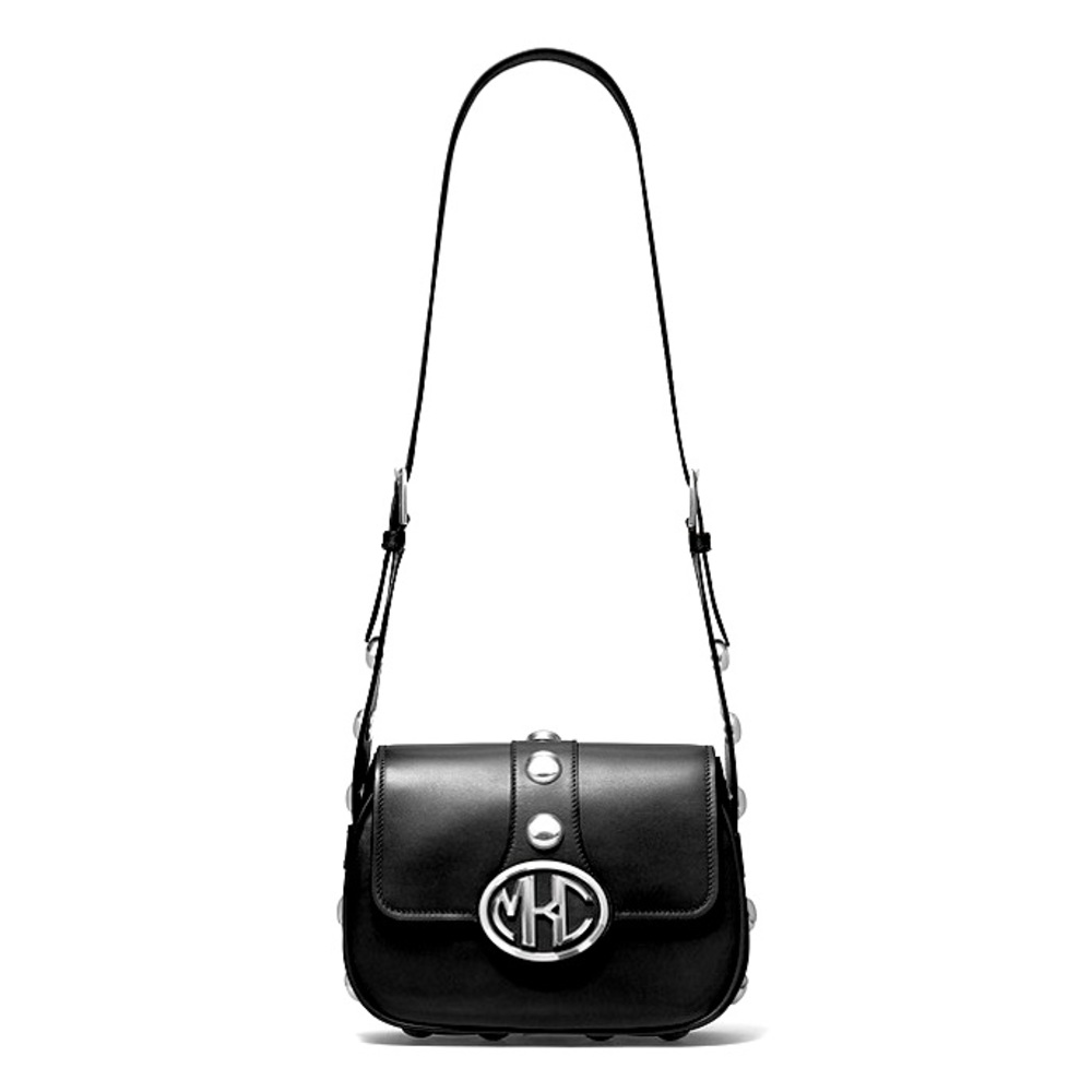 EUC! MICHAEL KORS COLLECTION - Monogram Small Studded Leather Shoulder Bag $1850